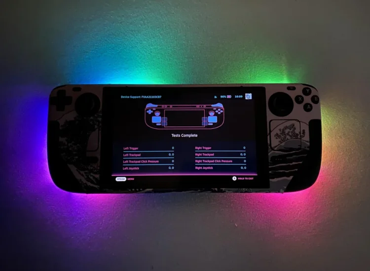 Someone made an RGB Steam Deck!
